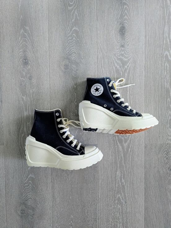 Converse Shoes - Converse Chuck 70 De Luxe Wedge Black Sneakers - US9(W)